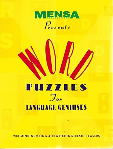 9780812922134: Word Puzzles for Language Geniuses (Mensa Publications Presents)