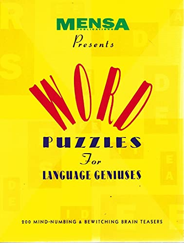 Imagen de archivo de Word Puzzles for Language Geniuses (Mensa Publications Presents) a la venta por WorldofBooks