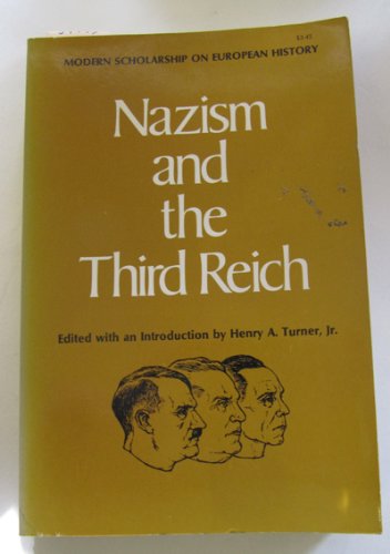 Beispielbild fr Nazism and the Third Reich (Modern scholarship on European history) zum Verkauf von Robinson Street Books, IOBA