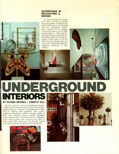 9780812962277: Underground Interiors: Decorating For Alternative Life Styles (Adventures In Decorating And Design)