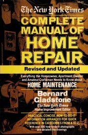 Beispielbild fr The New York times complete manual of home repair zum Verkauf von HPB-Ruby