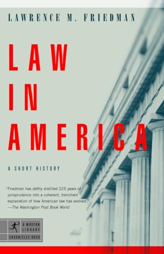 Beispielbild fr Law in America: A Short History (Modern Library Chronicles) zum Verkauf von Wonder Book
