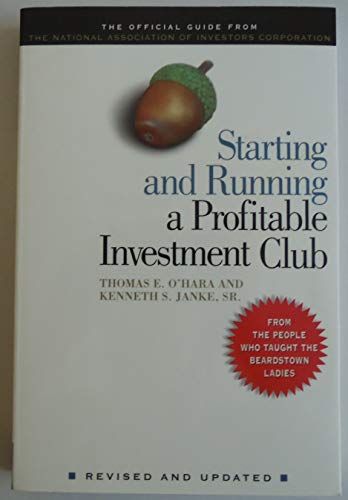 Stock image for Starting and Running a Profitable Investment Club for sale by Once Upon A Time Books