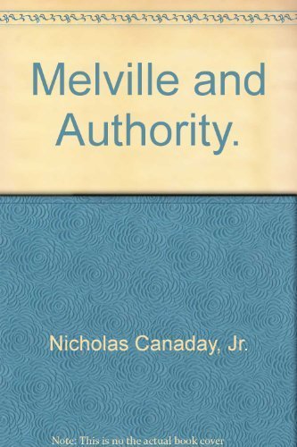 Imagen de archivo de Melville and Authority. a la venta por Mispah books