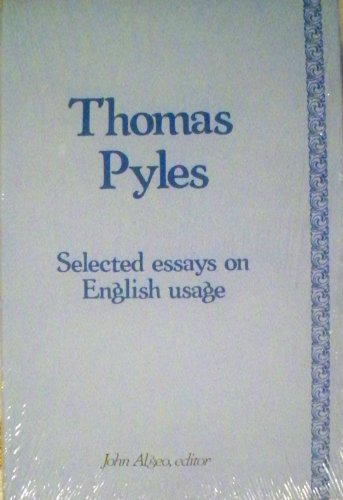 Beispielbild fr Selected Essays on English Usage zum Verkauf von Anybook.com