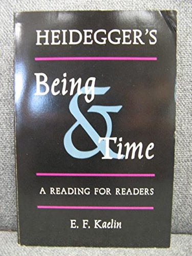 Stock image for Heidegger's Being and Time: A Reading for Readers for sale by HPB-Red