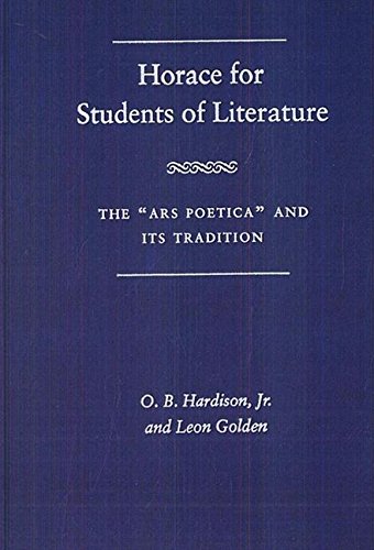 9780813013541: Horace for Students of Literature: Ars Poetica and Its Tradition