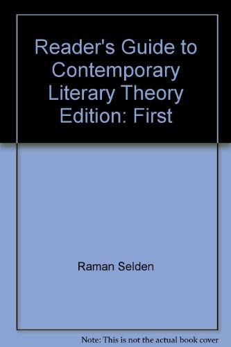 9780813101675: Reader's Guide to Contemporary Literary Theory Edition: First