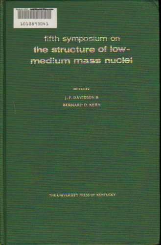 Imagen de archivo de Fifth Symposium on the Structure of Low-Medium Mass Nuclei a la venta por J. HOOD, BOOKSELLERS,    ABAA/ILAB