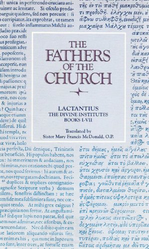 9780813200491: Divine Institutes (Fathers of the Church Series Vol 49)