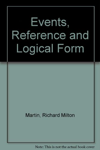 9780813205380: Events, Reference and Logical Form