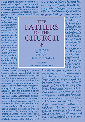 9780813213040: Homilies, Volume 1 (1-59 on the Psalms): Vol. 48 (Fathers of the Church Series)