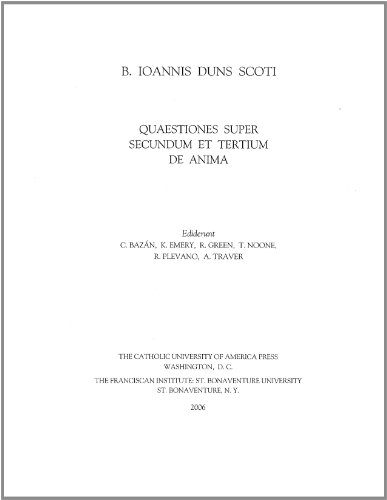 9780813214221: Quaestiones super Secundum et Tertium de Anima Aristotelis (Works John Duns Scotus)