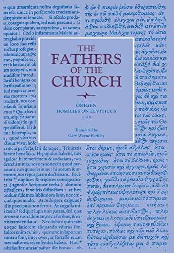 

Homilies on Leviticus, 1-16 (Fathers of the Church Patristic Series)