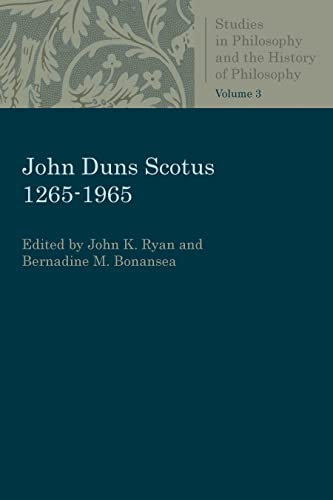 9780813231082: John Duns Scotus 1265-1965 (Studies in Philosophy and the History of Philosophy)