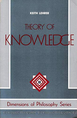 Beispielbild fr Theory Of Knowledge zum Verkauf von Cathy's Half Price Books
