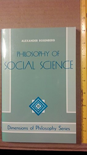 Beispielbild fr Philosophy Of Social Science (Dimensions of Philosophy) zum Verkauf von Wonder Book