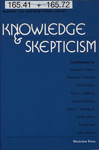 Beispielbild fr Knowledge And Skepticism zum Verkauf von Alplaus Books