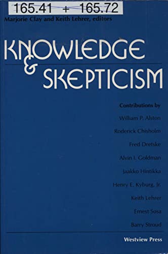 Imagen de archivo de Knowledge And Skepticism a la venta por Alplaus Books