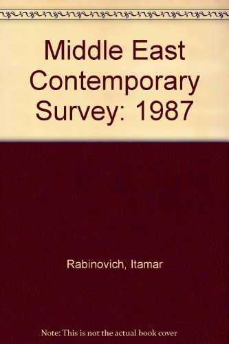 9780813309255: Middle East Contemporary Survey, Volume Xi, 1987