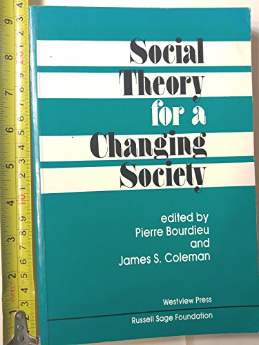 Imagen de archivo de Social Theory For A Changing Society (Mediaeval Academy Reprints for) a la venta por HPB-Red