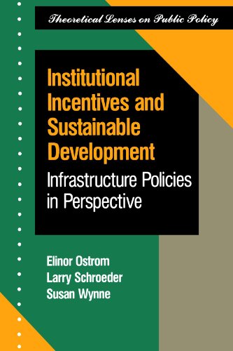 Beispielbild fr Institutional Incentives and Sustainable Development : Infrastructure Policies in Perspective zum Verkauf von Better World Books