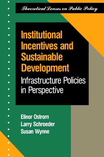 Imagen de archivo de Institutional Incentives And Sustainable Development: Infrastructure Policies In Perspective (Theoretical Lenses on Public Policy) a la venta por WorldofBooks