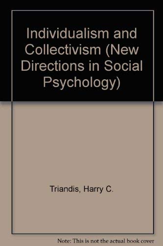 9780813318493: Individualism And Collectivism (New Directions in Social Psychology)