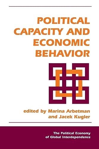 Imagen de archivo de Political Capacity and Economic Behavior a la venta por Blackwell's