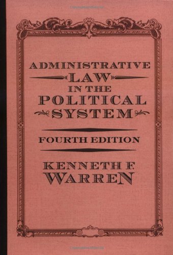 Beispielbild fr Administrative Law in the Political System zum Verkauf von Better World Books