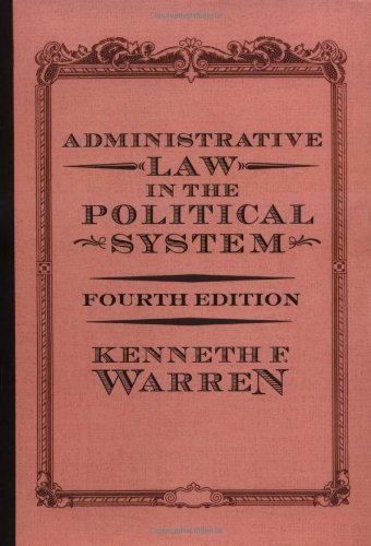 Stock image for Administrative Law in the Political System for sale by Better World Books
