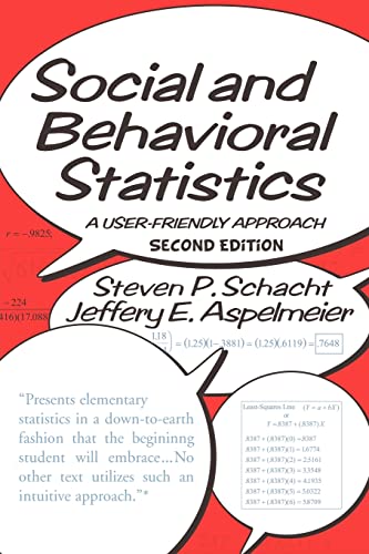 Imagen de archivo de Social and Behavioral Statistics: A User-Friendly Approach a la venta por SecondSale
