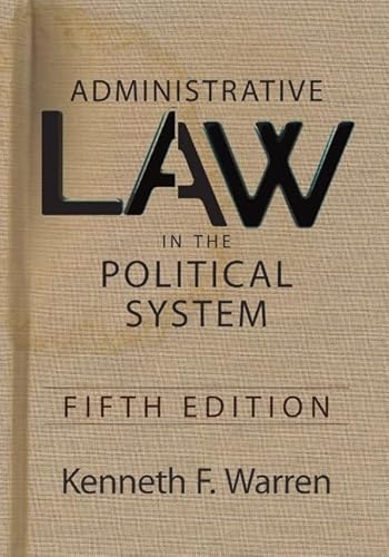 Beispielbild fr Administrative Law in the Political System zum Verkauf von ThriftBooks-Dallas