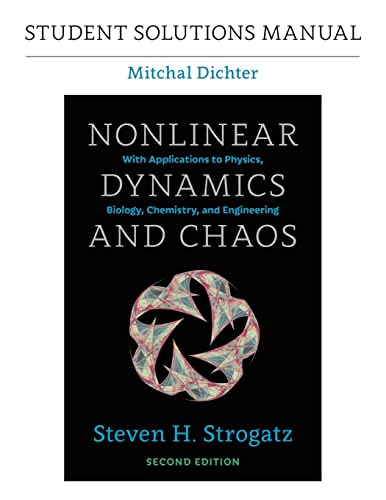 Beispielbild fr Student Solutions Manual for Nonlinear Dynamics and Chaos, 2nd edition zum Verkauf von Chiron Media