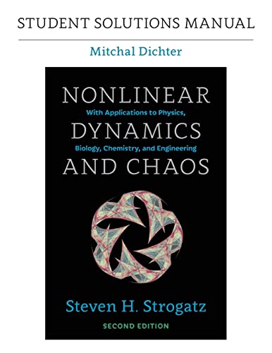 Stock image for Student Solutions Manual for Nonlinear Dynamics and Chaos, 2nd edition for sale by Chiron Media
