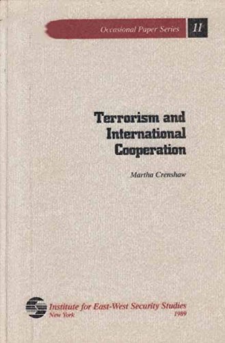 9780813377971: Terrorism And International Cooperation (Occasional Paper Series, Vol 11)