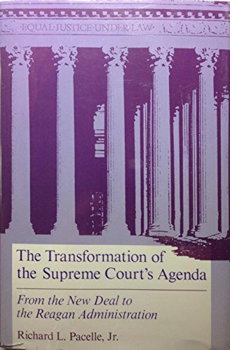 Beispielbild fr The Transformation of the Supreme Court's Agenda : From the New Deal to the Reagan Administration zum Verkauf von Better World Books