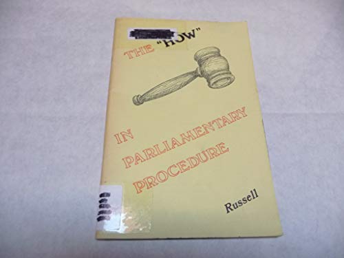 9780813421711: How in Parliamentary Procedure