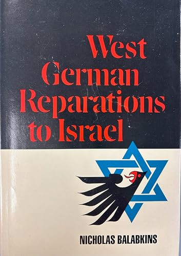 9780813506913: West German reparations to Israel