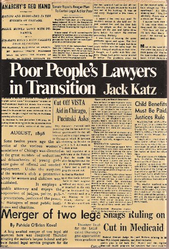 Imagen de archivo de Poor People's Law a la venta por Better World Books