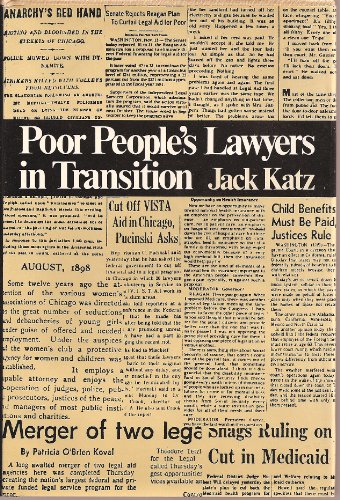 9780813509433: Poor People's Lawyers in Transition