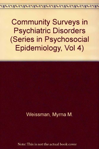 Imagen de archivo de Community Surveys of Psychiatric Disorders a la venta por BookDepart