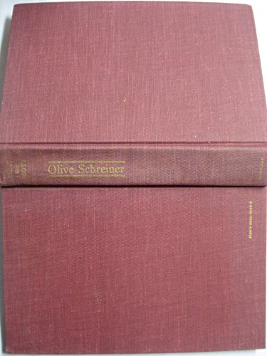 Beispielbild fr Olive Schreiner zum Verkauf von ThriftBooks-Dallas