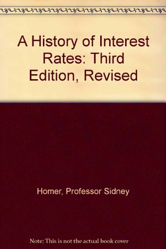9780813523330: A History of Interest Rates
