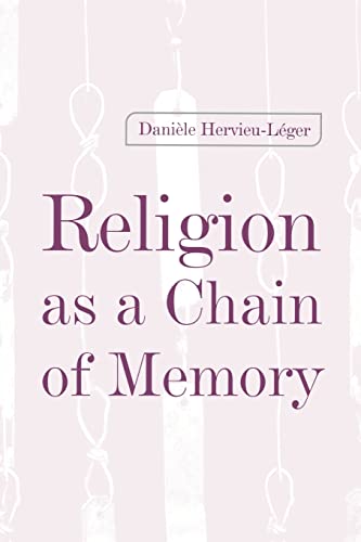 Beispielbild fr Religion as a Chain of Memory zum Verkauf von HPB-Red