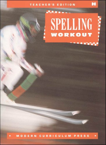 Imagen de archivo de SPELLING WORKOUT, LEVEL H, TEACHER GUIDE, 1994 COPYRIGHT a la venta por HPB-Diamond