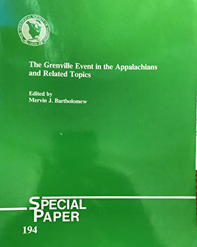 Imagen de archivo de The Grenville Event in the Appalachians and Related Topics a la venta por Chequamegon Books