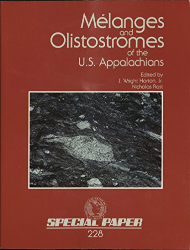 Stock image for Melanges and Olistostromes of the U. S. Appalachians Special Paper 228 for sale by Chequamegon Books