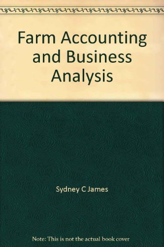 Farm Accounting and Business Analysis