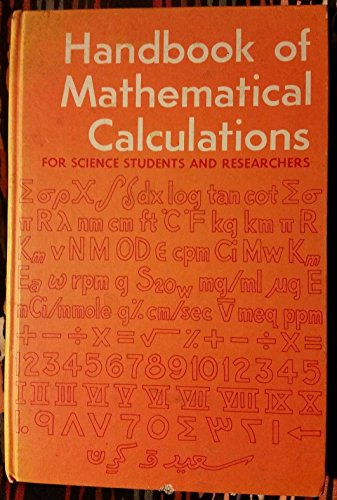 Handbook of Mathematical Calculations: For Science Students and Researchers